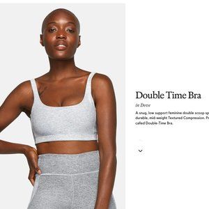 Outdoor Voices Double Time Bra in Dove